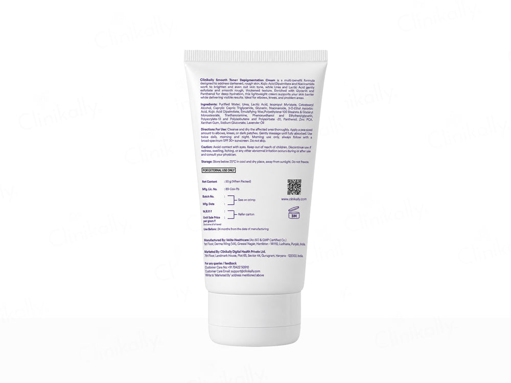 Clinikally SmoothTone+ Depigmentation Cream For Knee, Neck & Elbows