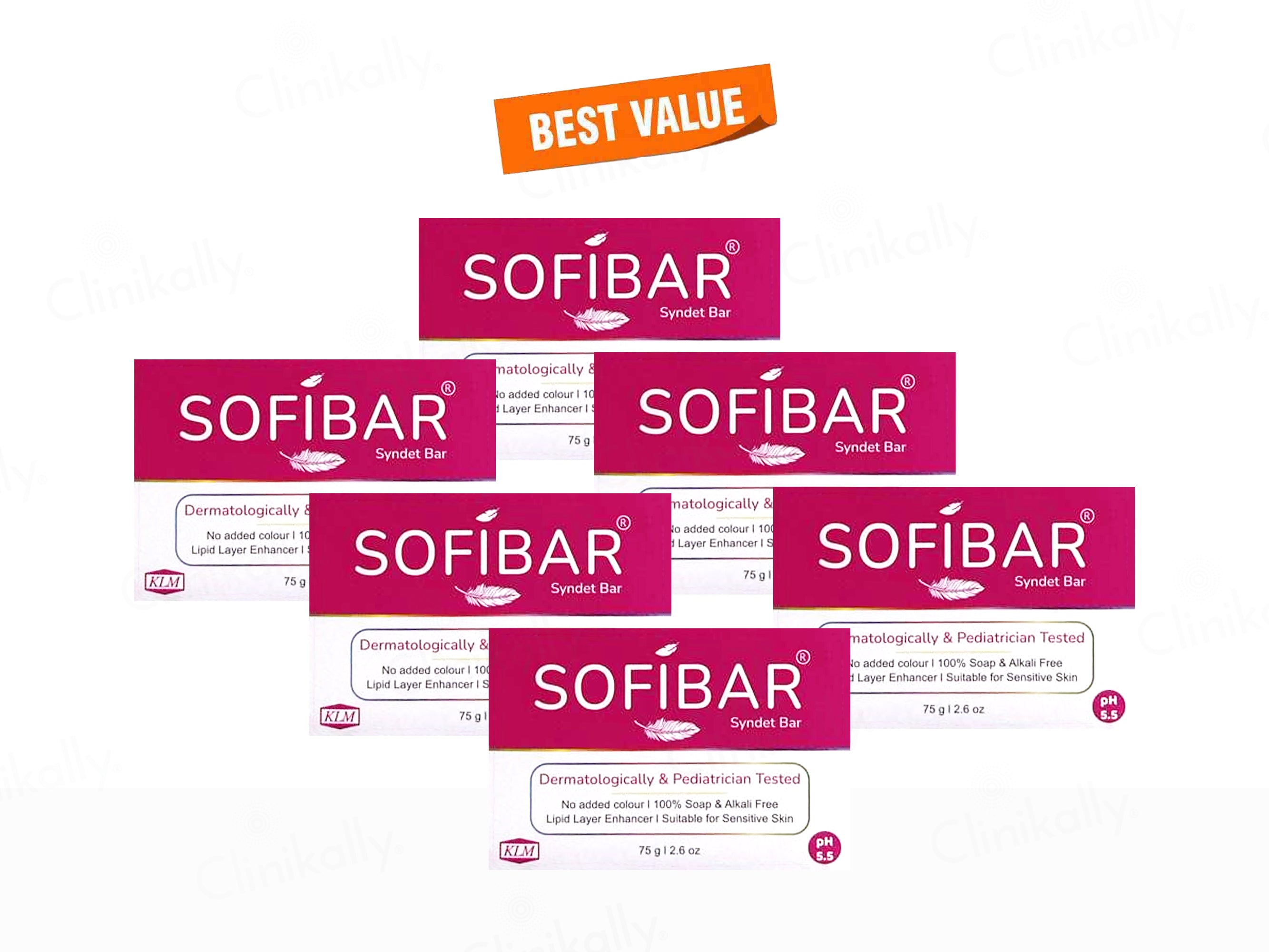 Sofibar pH 5.5 Syndet Bar
