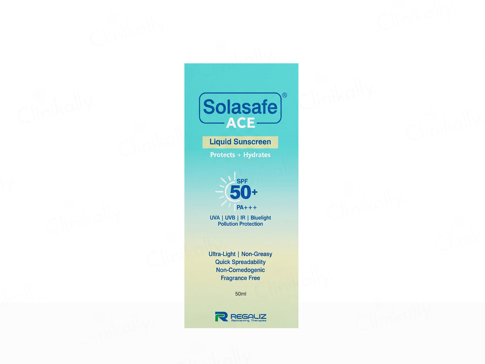 Solasafe ACE Liquid Sunscreen SPF 50+ PA+++