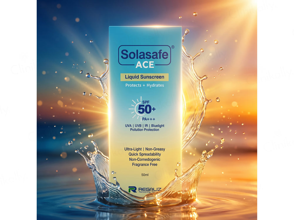 Solasafe ACE Liquid Sunscreen SPF 50+ PA+++