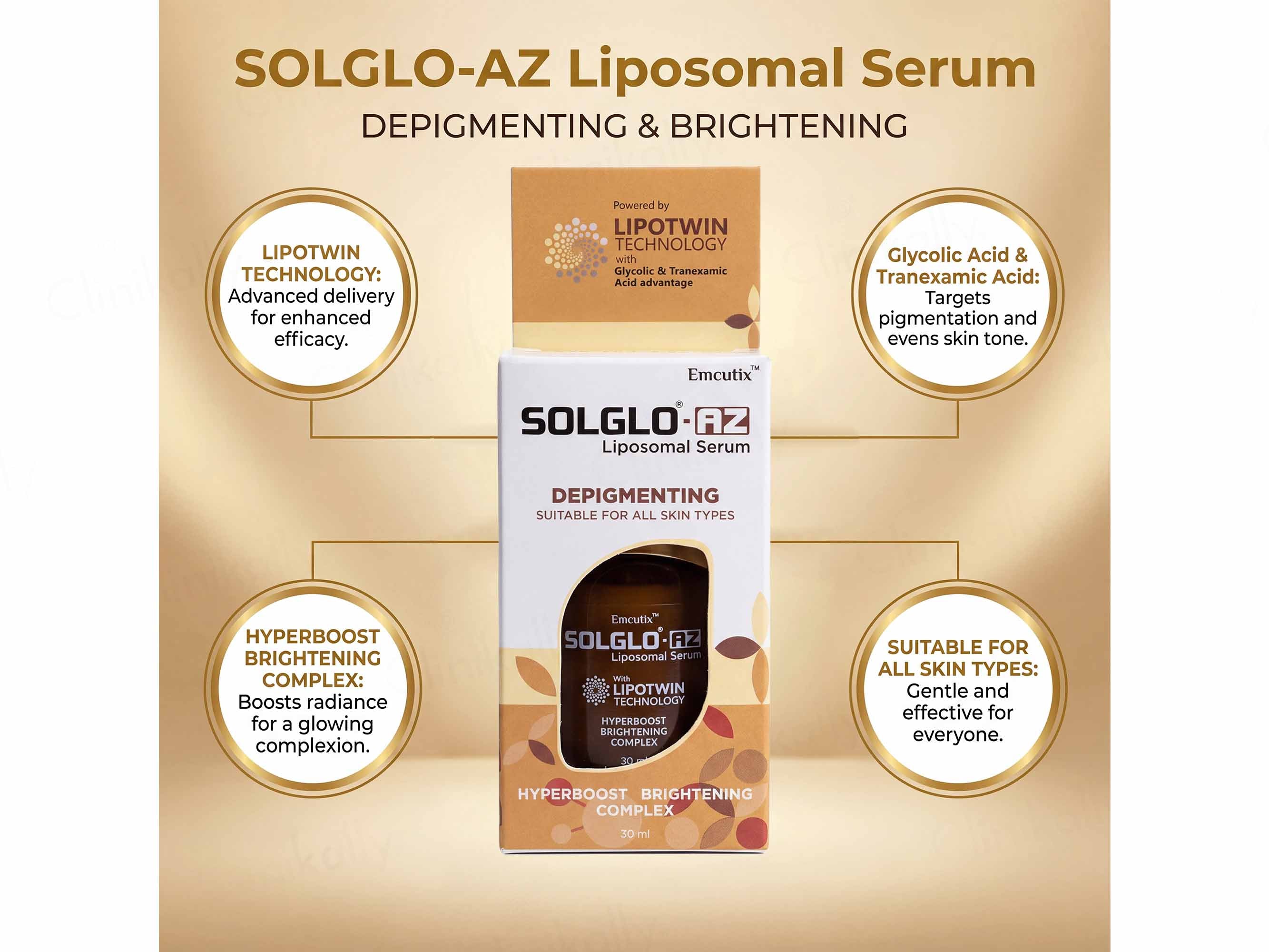 Solglo-AZ Depigmenting Liposomal Serum