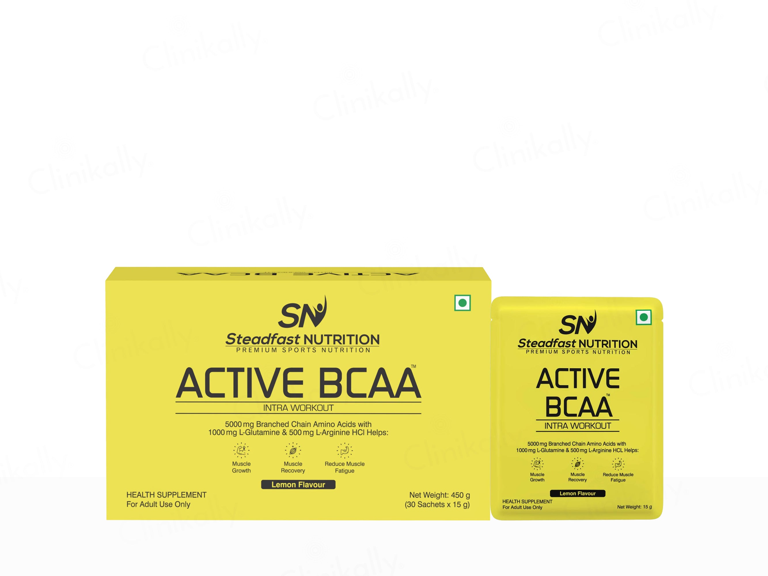 Buy Steadfast Nutrition Active BCAA Intra-Workout Sachet - Lemon Flavour  Online at Best Price | Clinikally