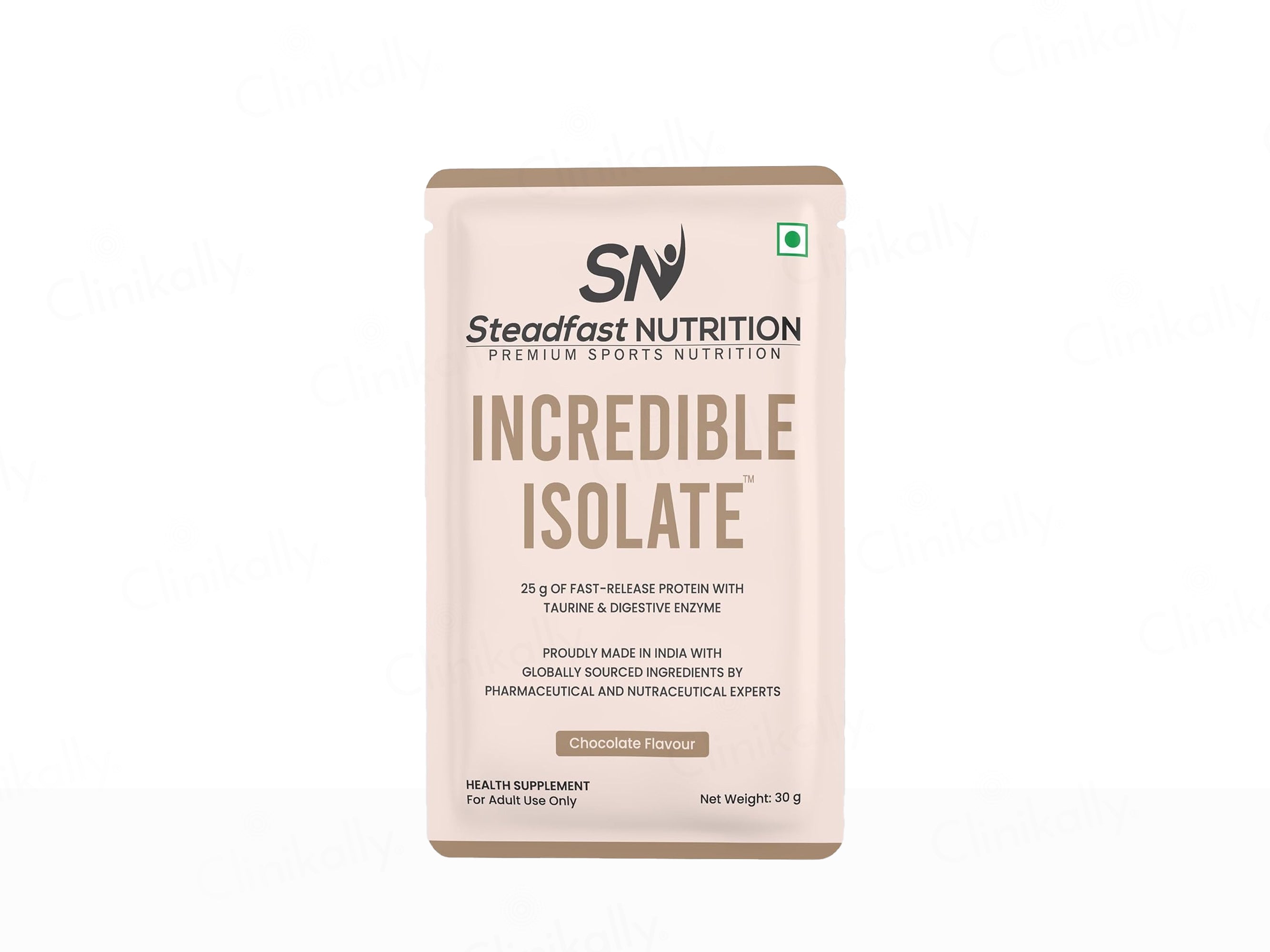 Steadfast Nutrition Incredible Isolate Recovery Whey Protein Isolate Sachet