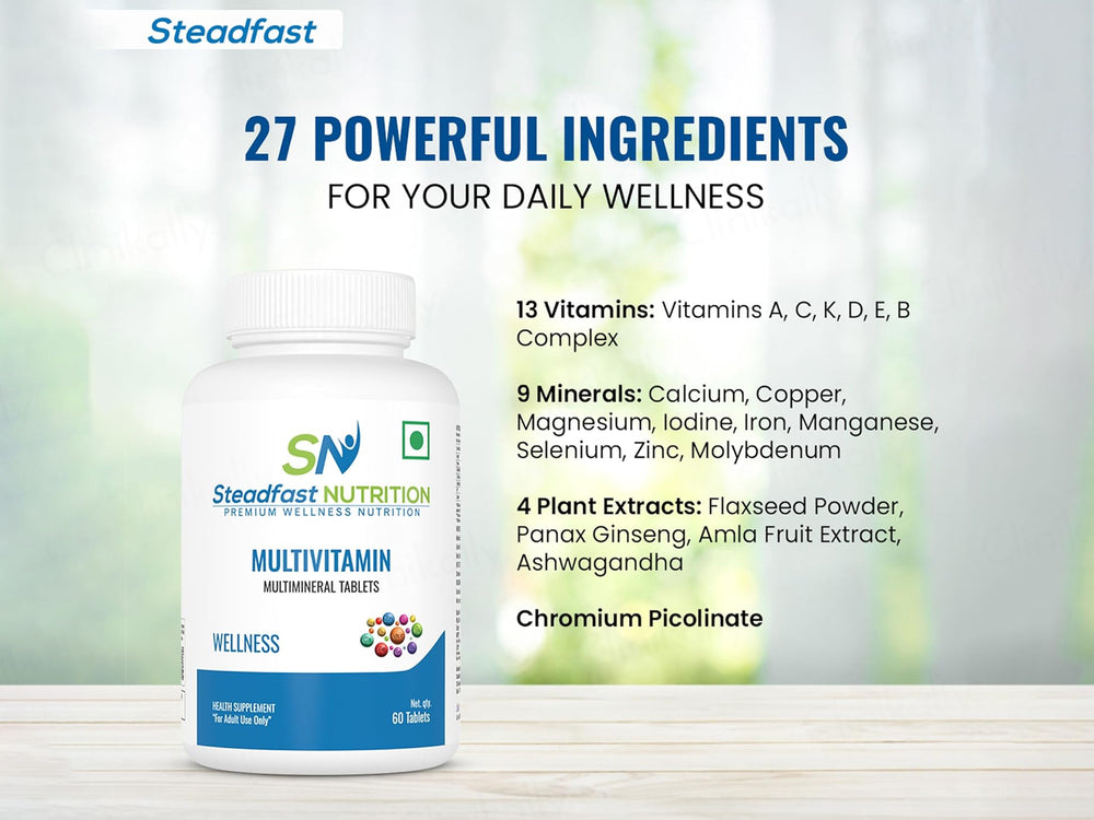 Steadfast Nutrition Multivitamin Multiminerals Wellness Tablet
