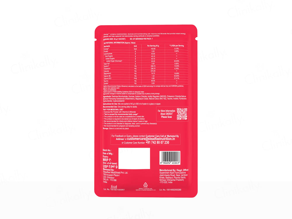 Steadfast Nutrition Snergy Instant Energy Sachet