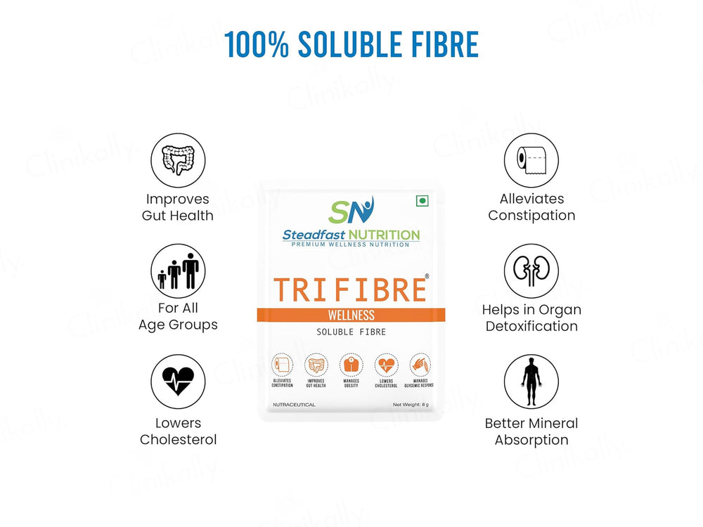 Steadfast Nutrition Tri Fibre Wellness Clear Soluble Fibre Sachet