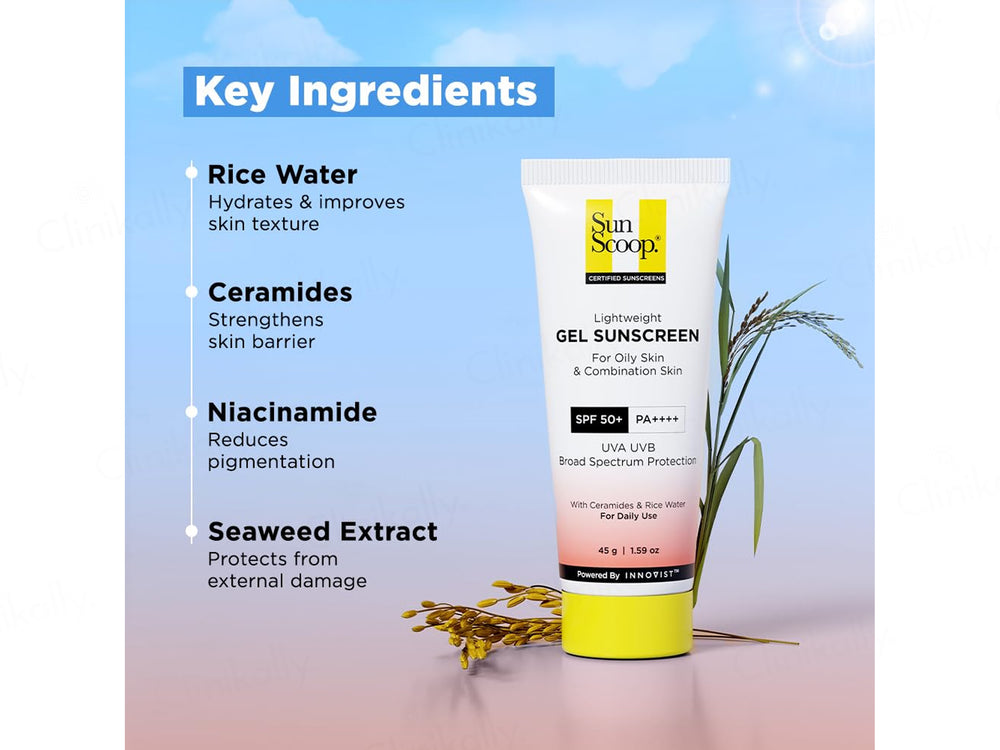 Sun Scoop Lightweight Gel Sunscreen SPF 50+ PA++++