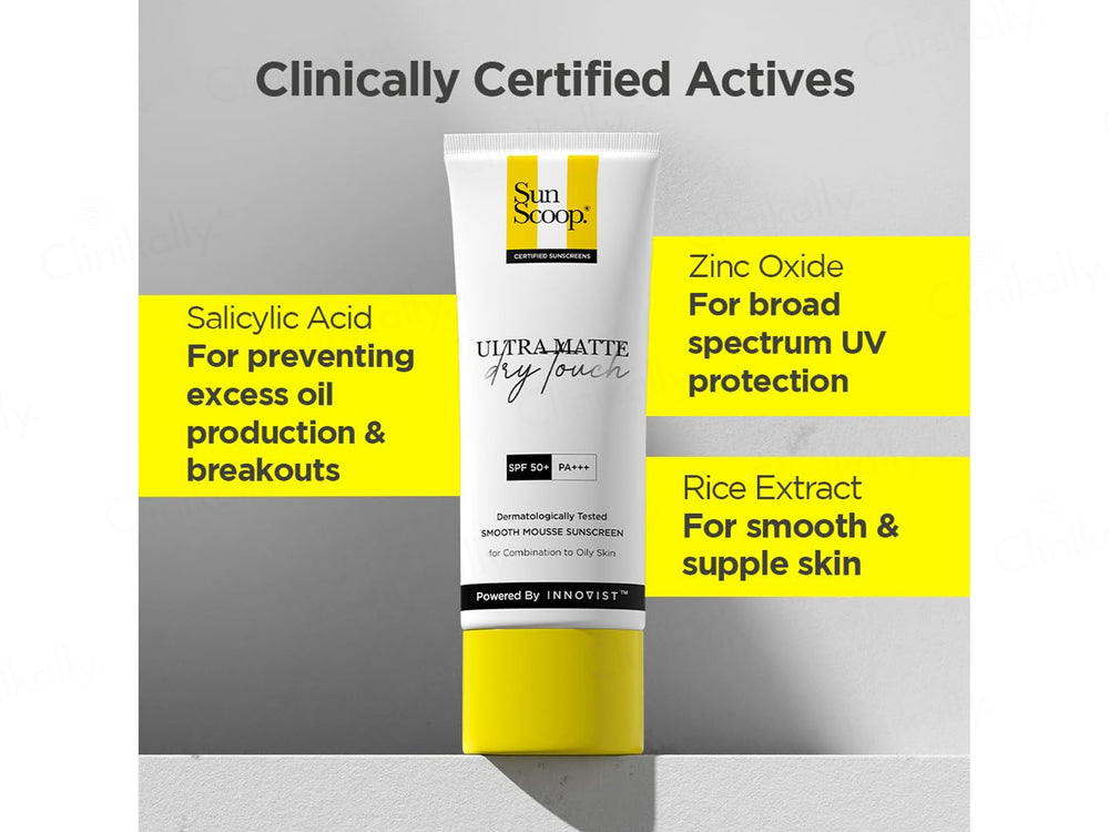 Sun Scoop Ultra Matte Dry Touch Sunscreen SPF 50+ PA+++