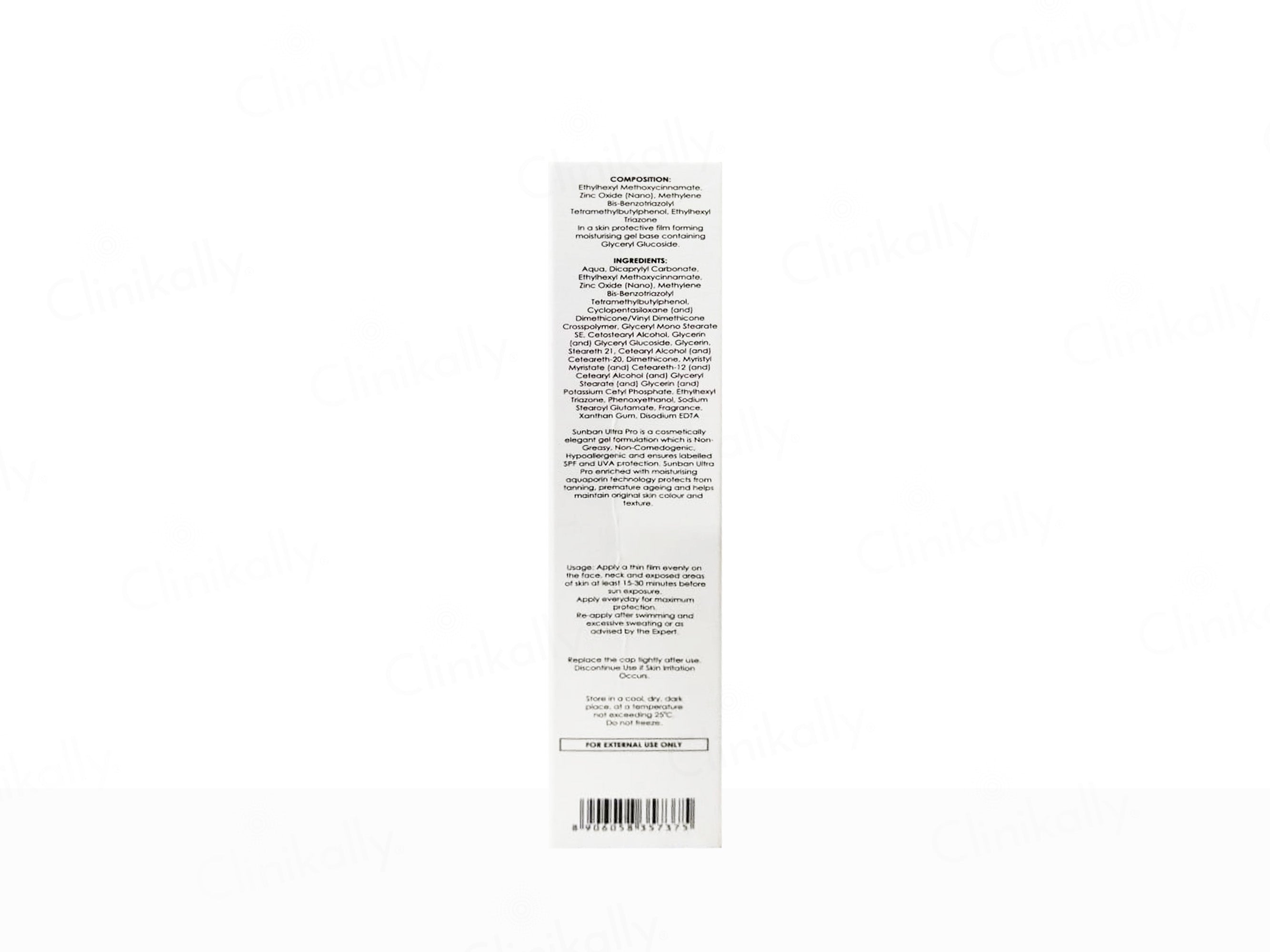 Sunban Ultra Pro Gel Nano Zinc Sunscreen SPF 35+ PA+++