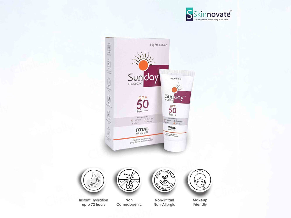 Sunday Block Total Nano Gel Sunscreen SPF 50 PA+++