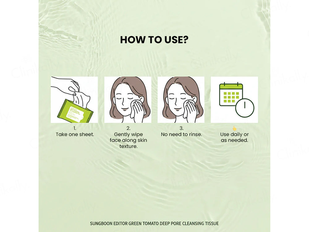 Sungboon Editor Green Tomato Deep Pore Cleansing Tissue