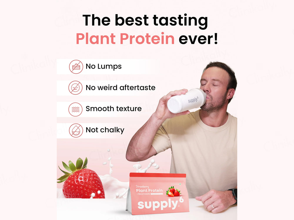 Supply6 Fiber & Probiotics Plant Protein Powder