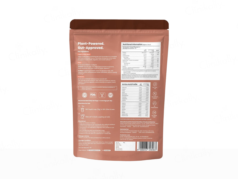 Supply6 Fiber & Probiotics Plant Protein Powder