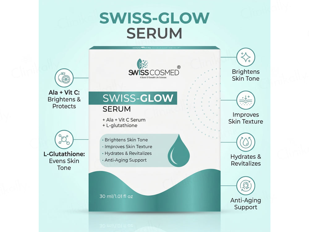 Swisscosmed SwissGlow Brightening Face Serum For Men & Women