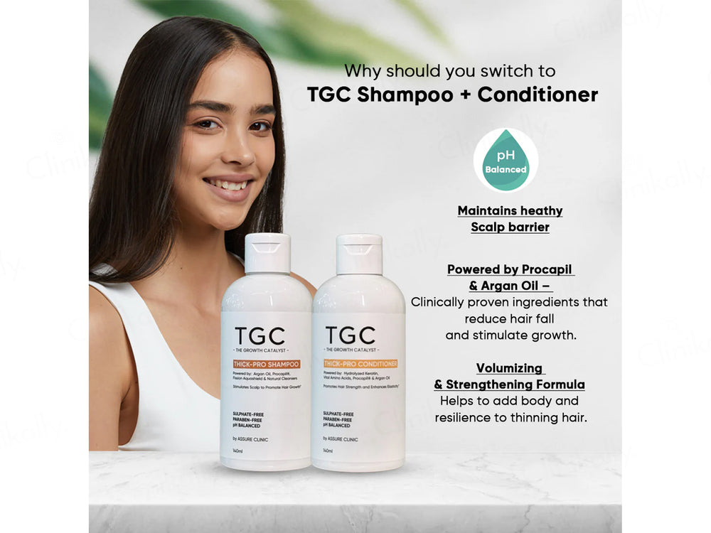 TGC The Growth Catalyst Thick-Pro Shampoo & Conditioner Combo