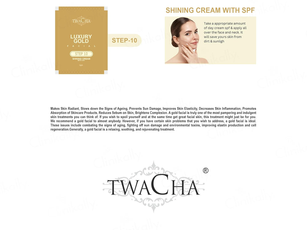 TWACHA 10 Steps 24K Luxury Gold Facial Kit