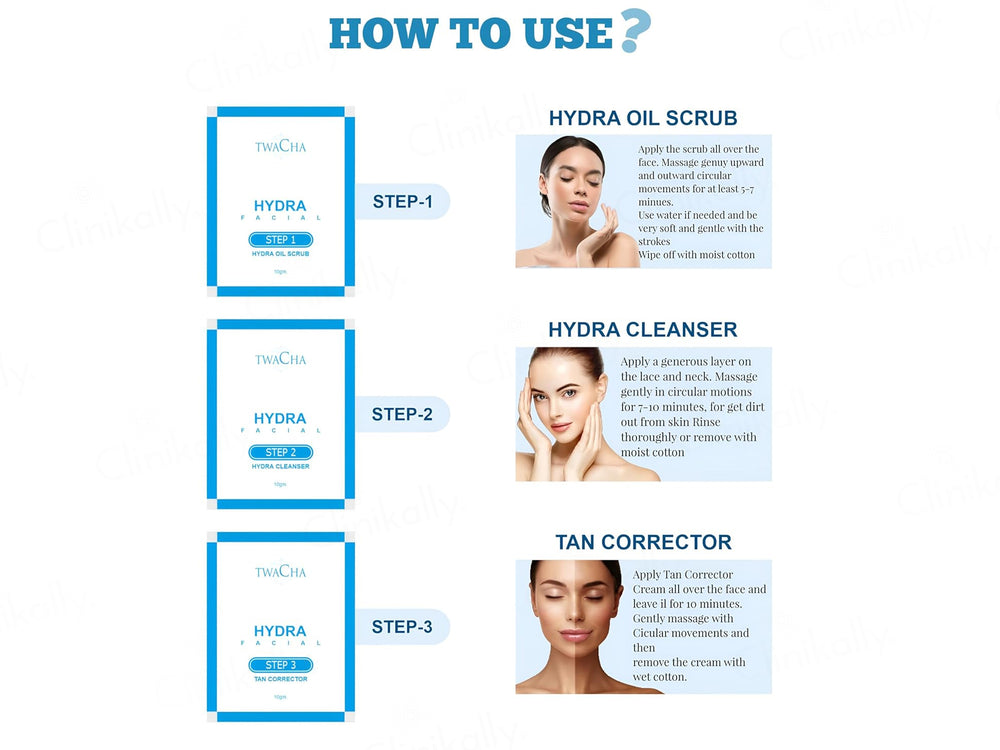 TWACHA 10 Steps Hydra Facial Kit