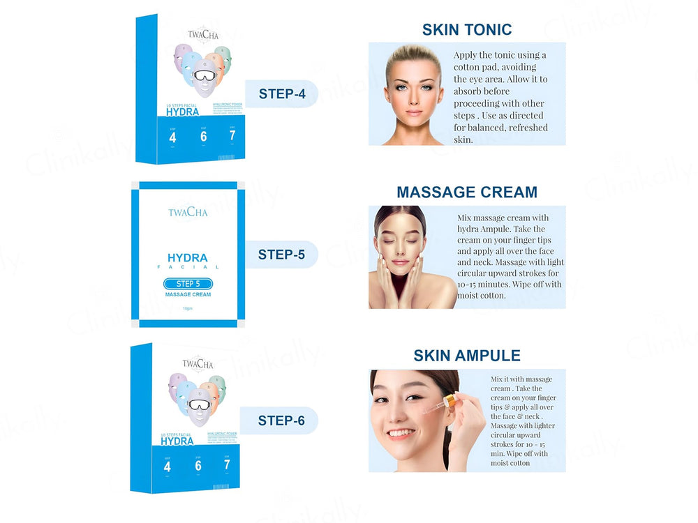 TWACHA 10 Steps Hydra Facial Kit