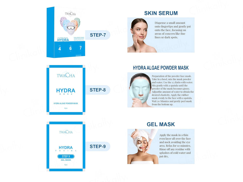 TWACHA 10 Steps Hydra Facial Kit
