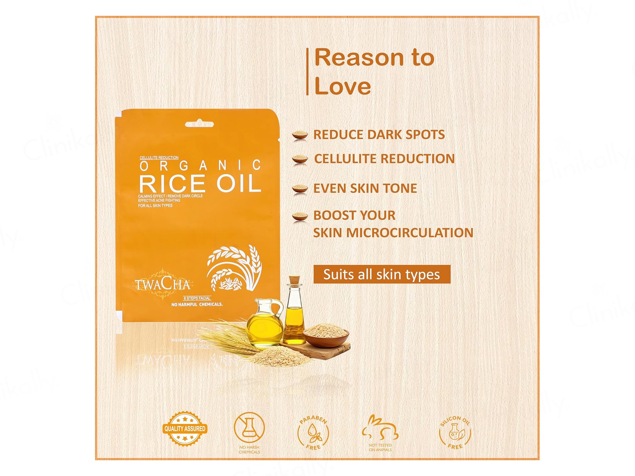 TWACHA Organic Rice Oil Facial Kit