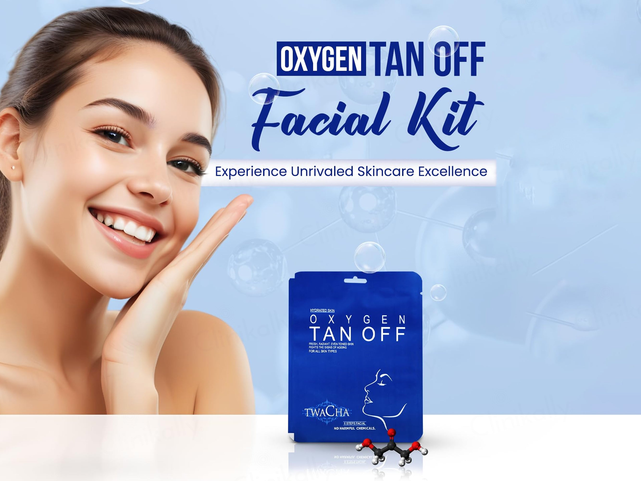 TWACHA Oxygen Tan Off Facial Kit
