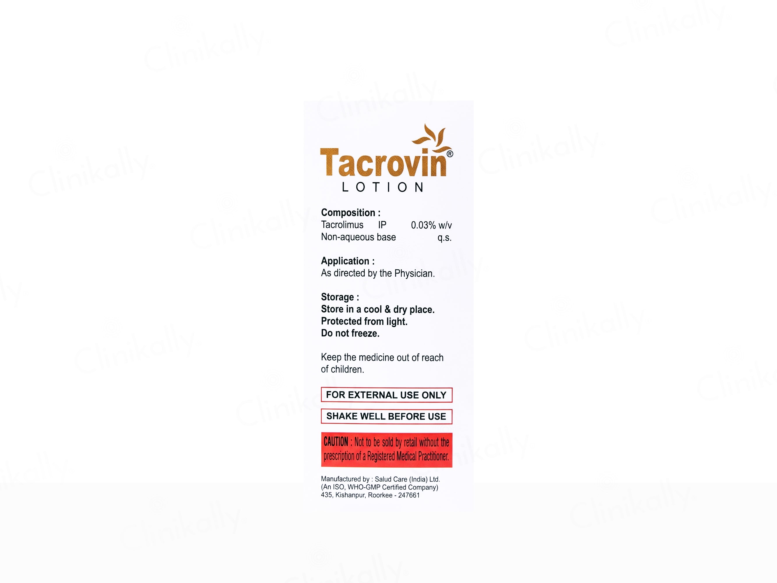 Tacrovin Lotion