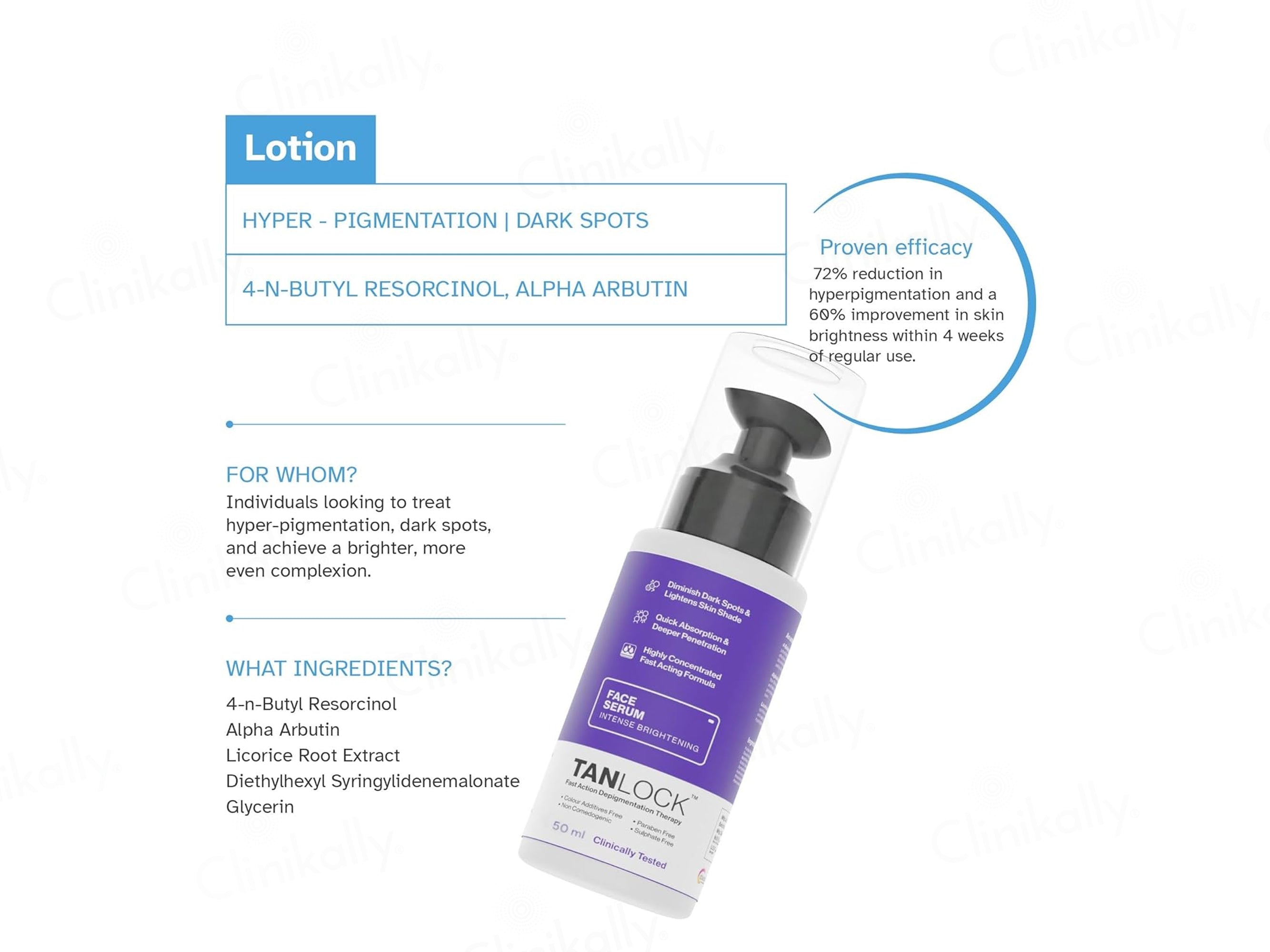 Tanlock Intense Brightening Serum