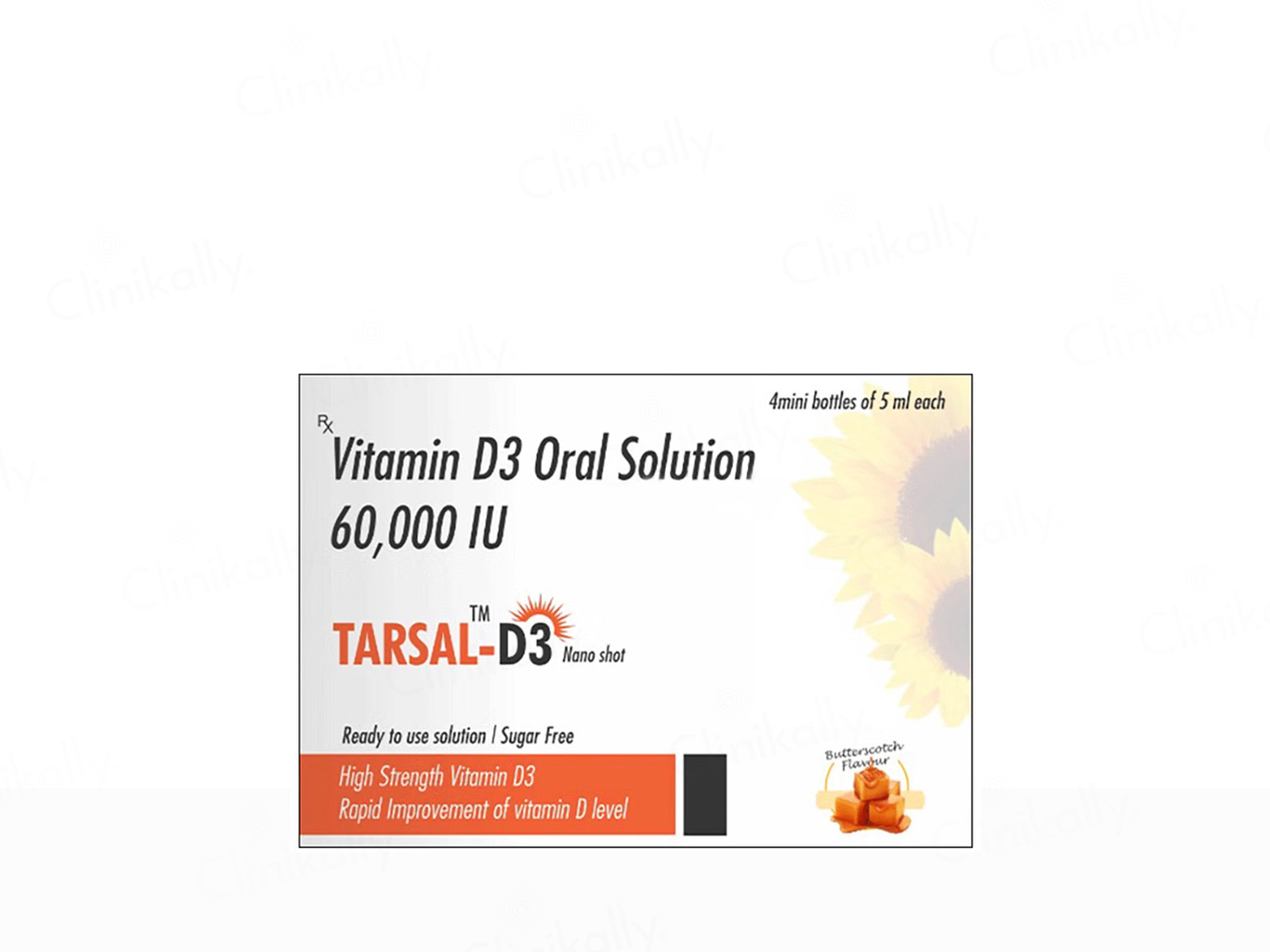 Tarsal-D3 Sugar Free Nano Shots - Butterscotch Flavour