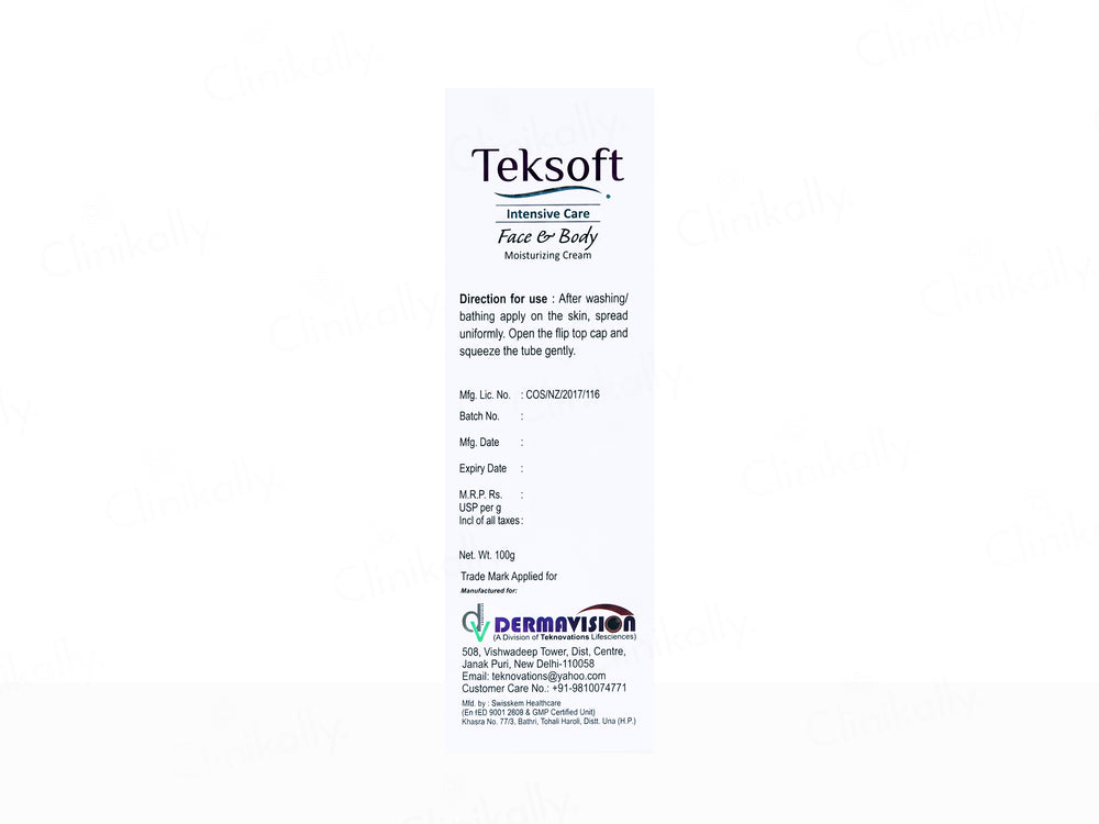 Teksoft Face & Body Moisturizing Lotion