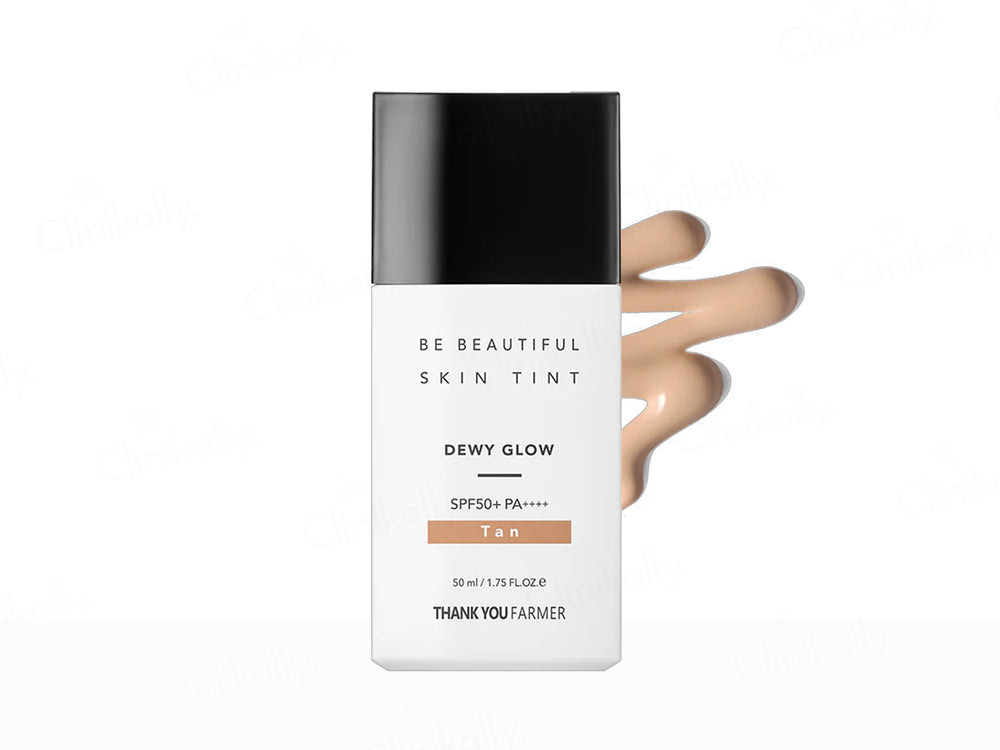 Thank You Farmer Be Beautiful Skin Tint Dewy Glow Moisturiser Sunscreen SPF 50 PA++++ (Tan)