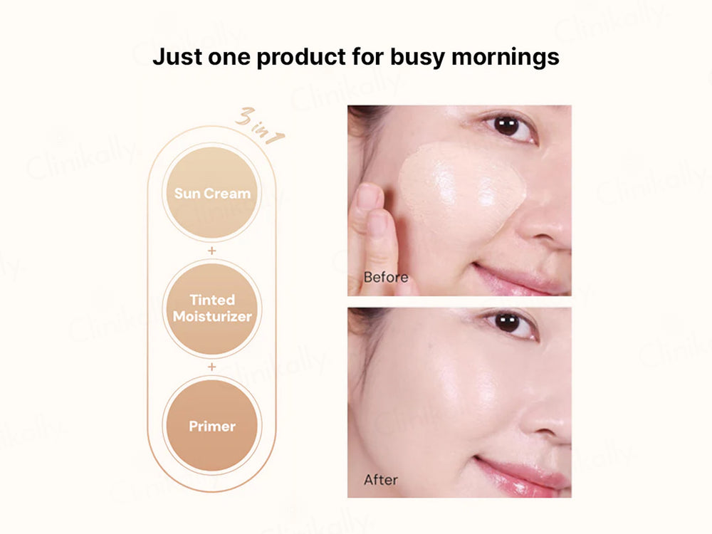 Thank You Farmer Be Beautiful Skin Tint Dewy Glow Moisturiser Sunscreen SPF 50 PA++++ (Tan)