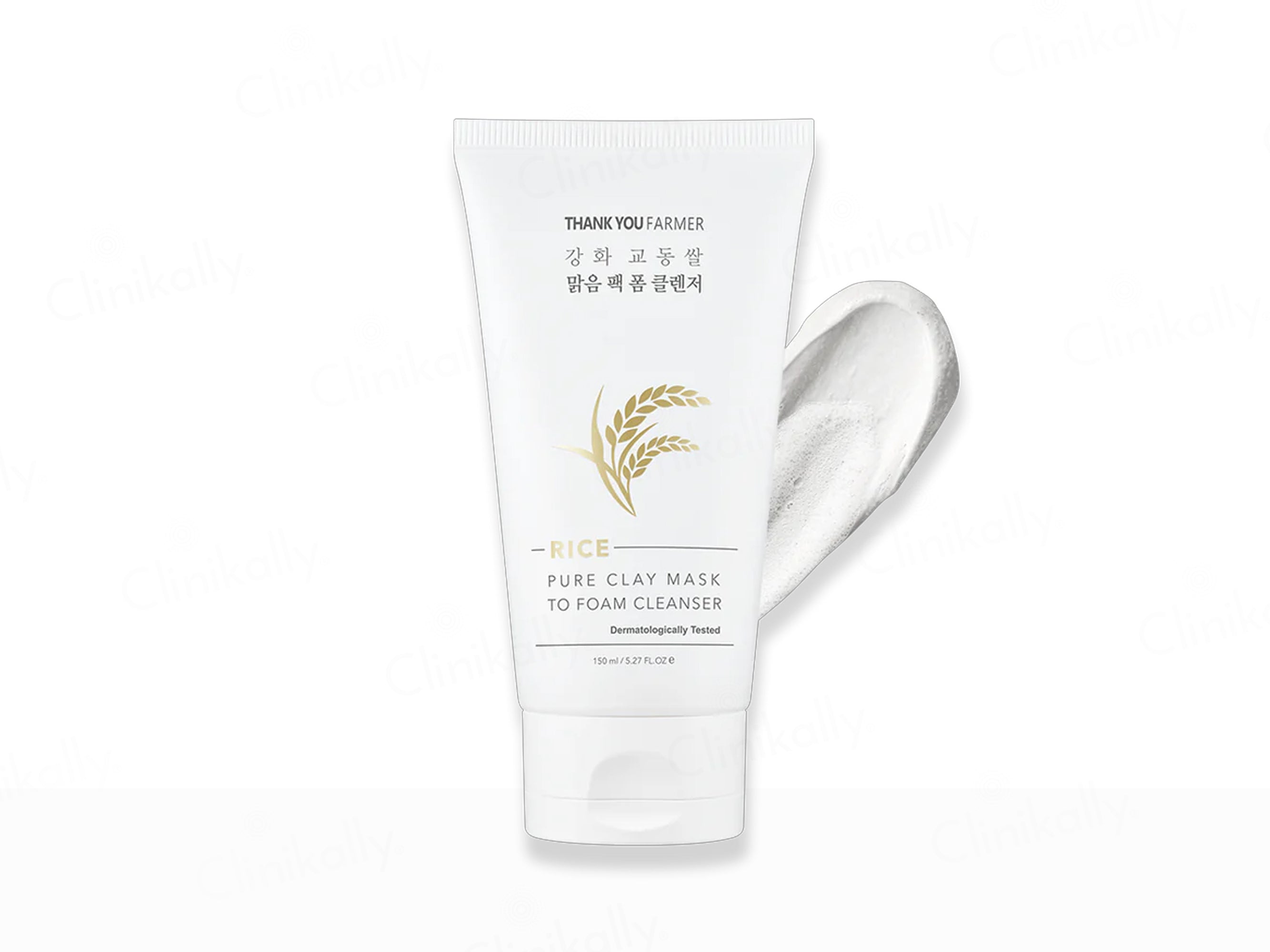 Thank You Farmer Rice Pure Clay Mask To Foam Cleanser