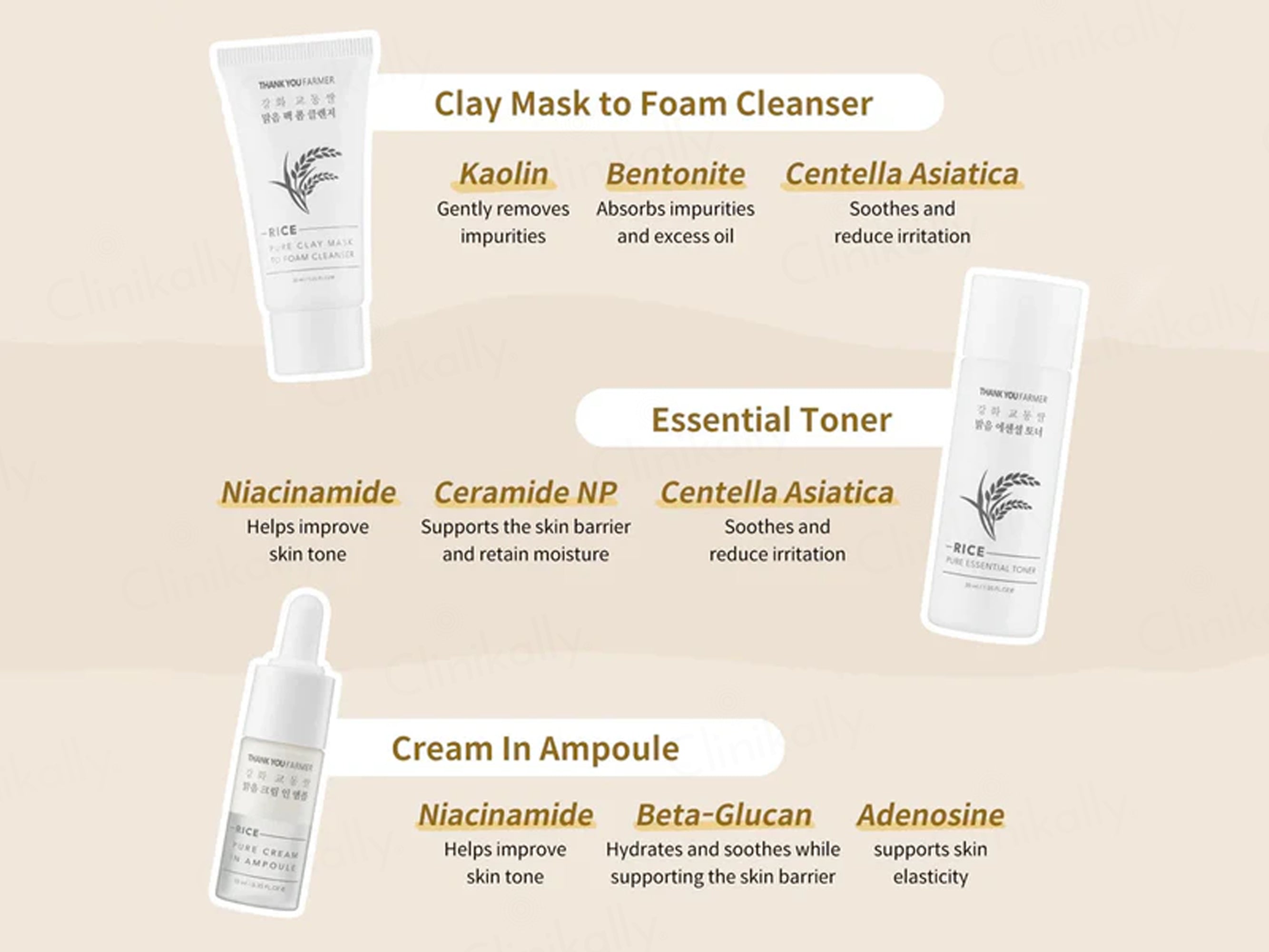 Thank You Farmer Rice Pure Glow Travel Kit