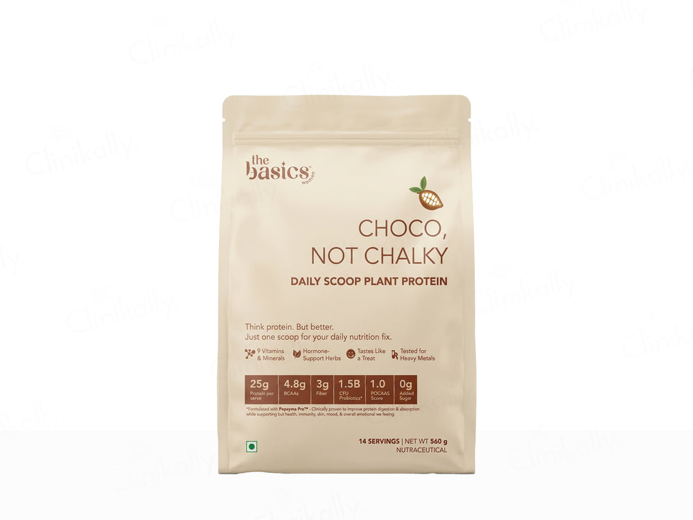 The Basics Woman Choco, Not Chalky Daily Scoop Plant Protein Powder