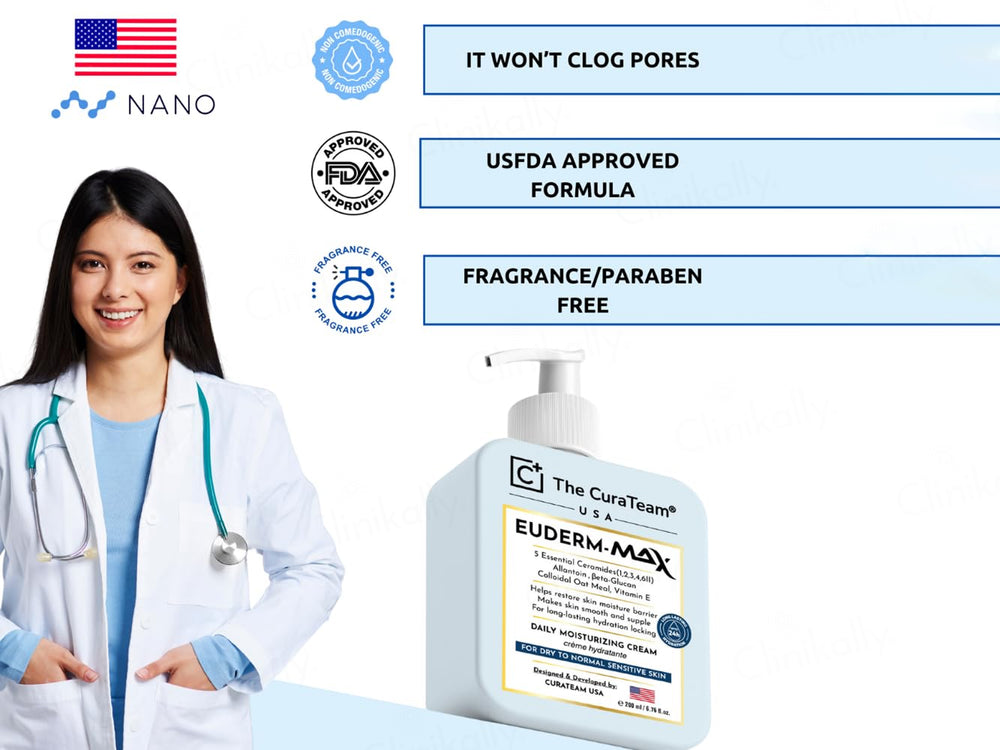The CuraTeam Euderm-Max Daily Moisturizing Cream