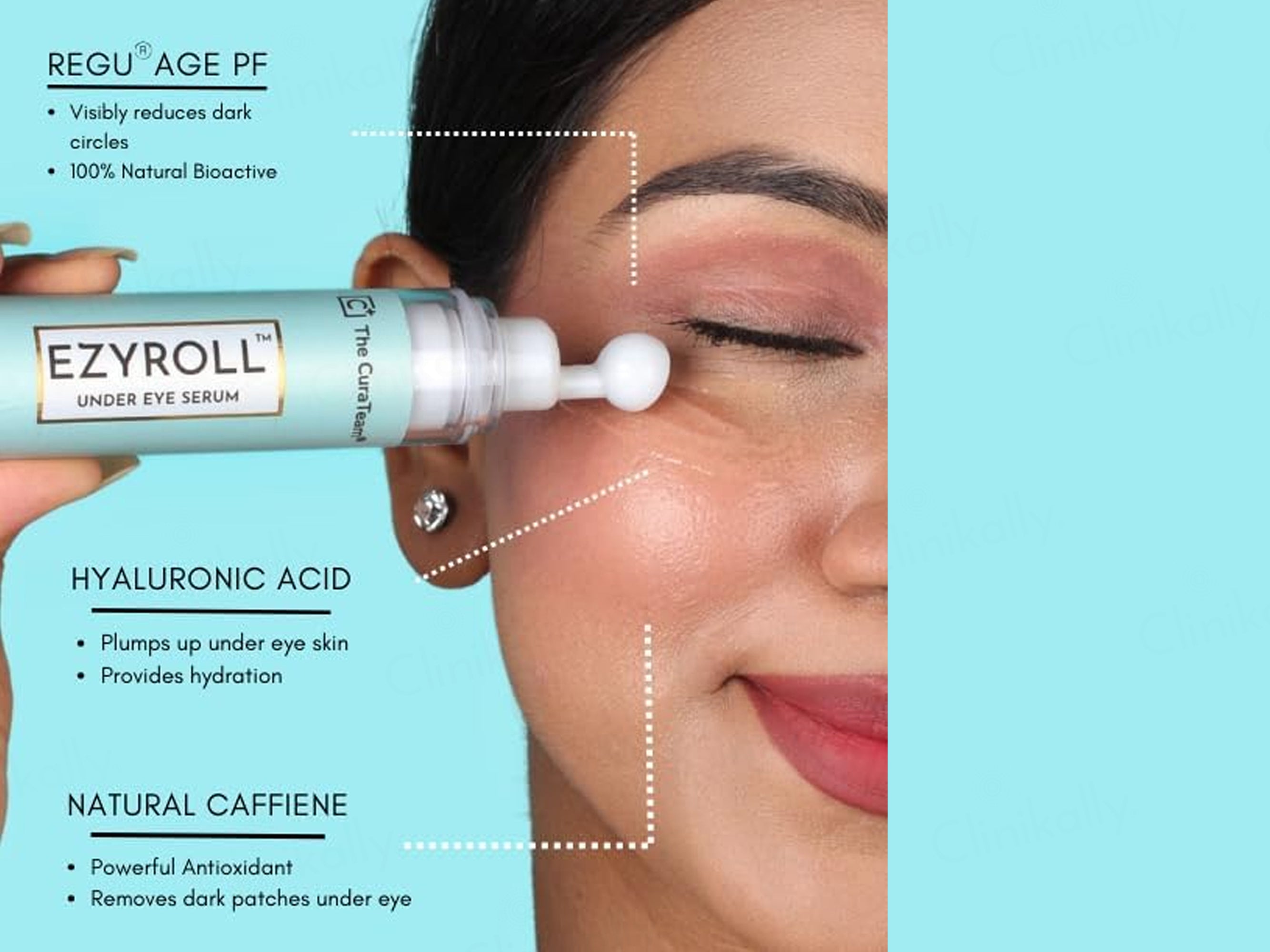 The CuraTeam Ezyroll Rejuvenating Under Eye Serum