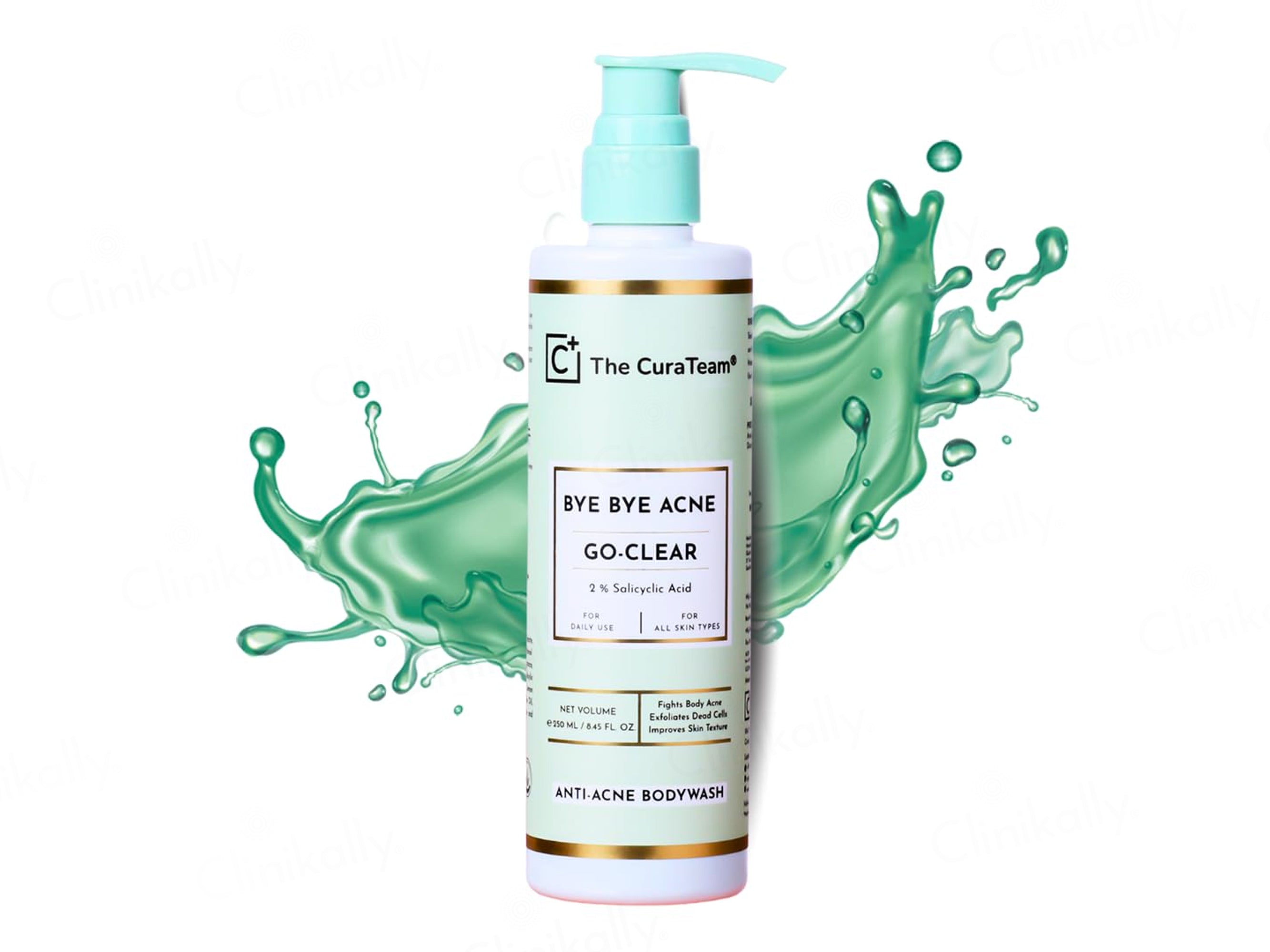 The CuraTeam Go-Clear Bye Bye Acne 2% Salicylic Acid Anti-Acne Bodywash