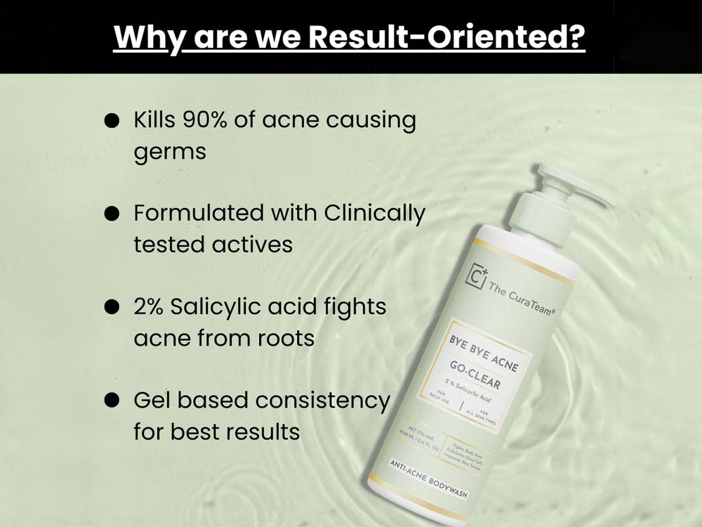The CuraTeam Go-Clear Bye Bye Acne 2% Salicylic Acid Anti-Acne Bodywash