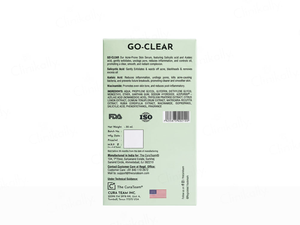 The CuraTeam Go-Clear Acne-Prone Skin Serum