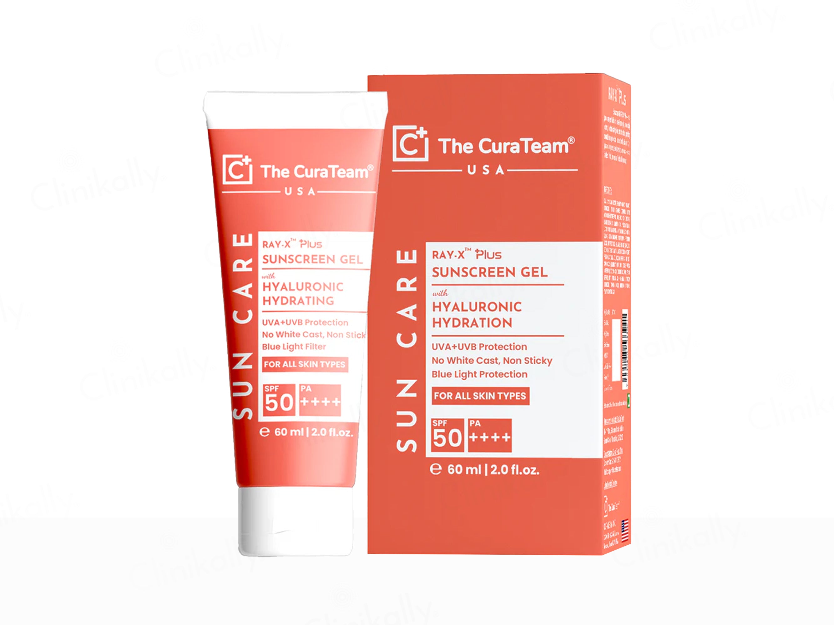 The CuraTeam Ray-X Plus Hyaluronic Hydration Sunscreen Gel SPF 50 PA++++