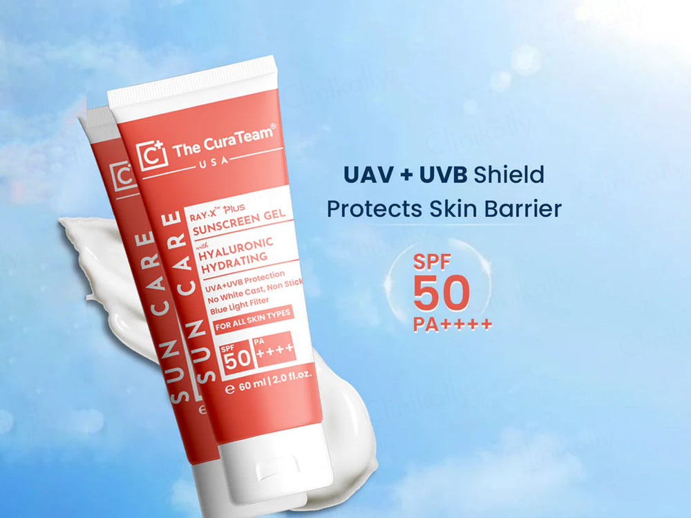 The CuraTeam Ray-X Plus Hyaluronic Hydration Sunscreen Gel SPF 50 PA++++