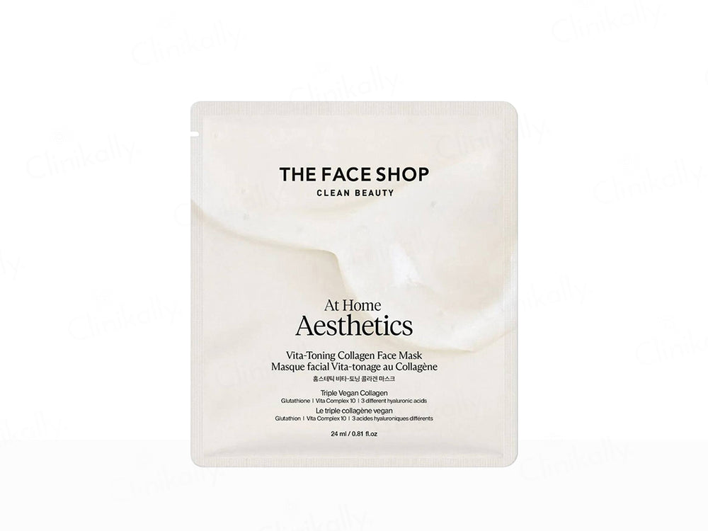 The Face Shop At Home Aesthetics Vita-Toning Vegan Collagen Face Sheet Mask