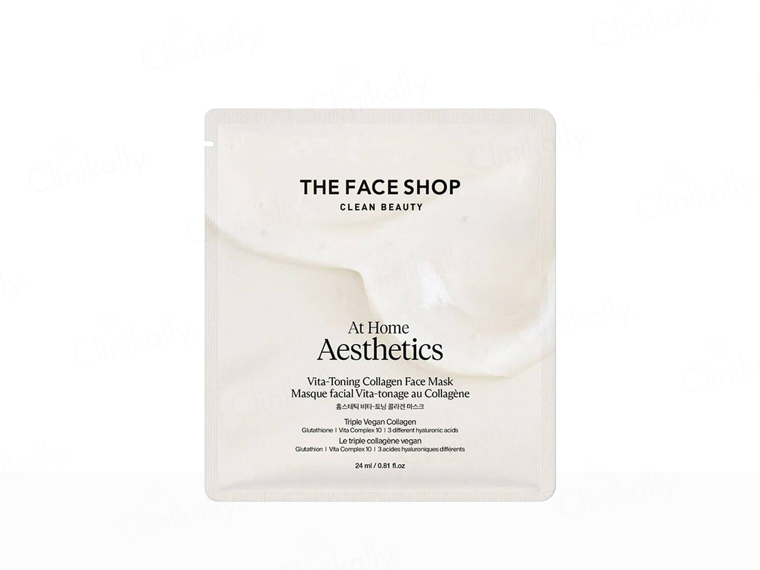 The Face Shop At Home Aesthetics Vita-Toning Vegan Collagen Face Sheet Mask