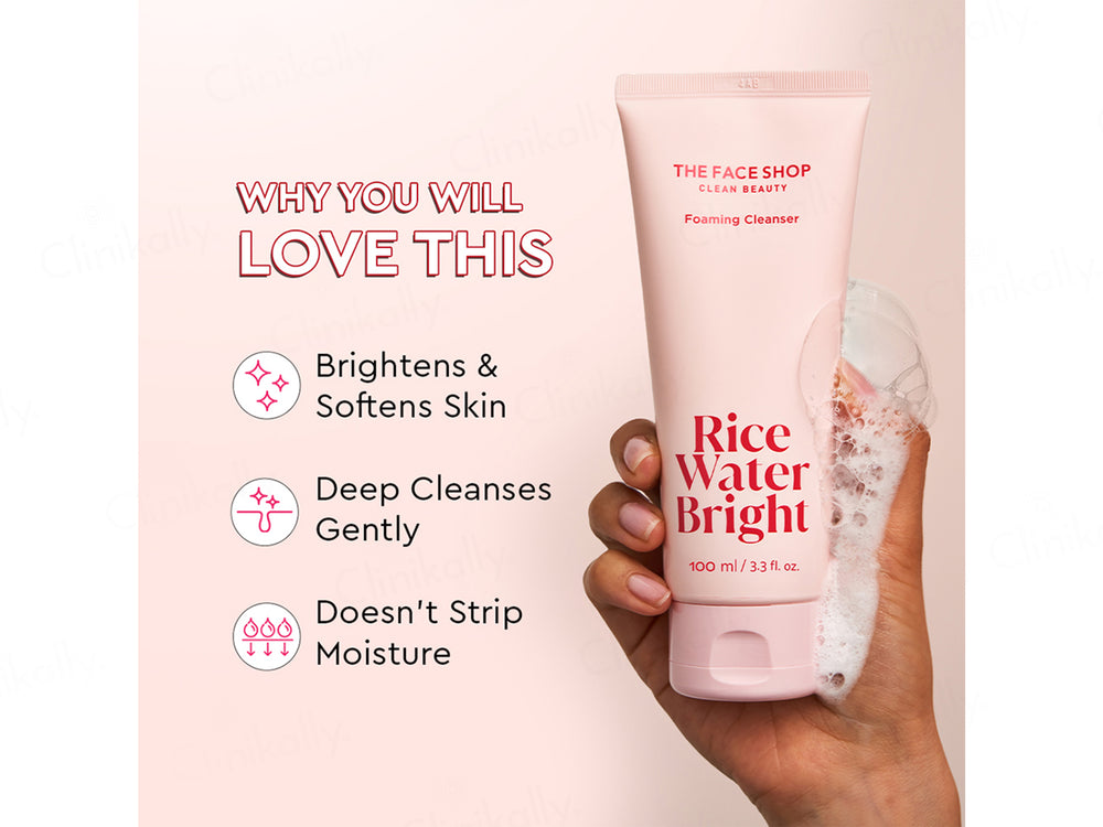 The Face Shop Rice Water Bright Foaming Cleanser