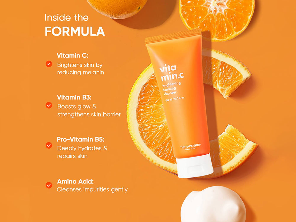 The Face Shop Vitamin C Brightening Foaming Cleanser