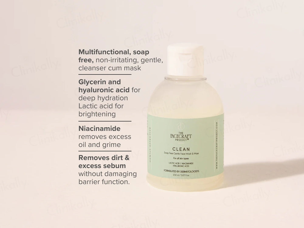 The Facecraft Project Clean Gentle Face Wash & Mask