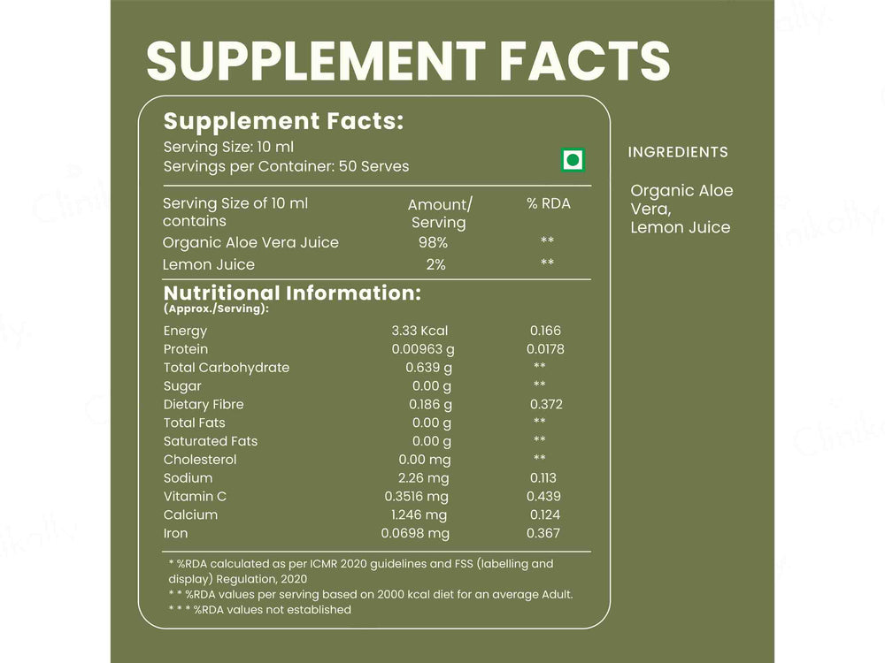 The Science Of Good Health Aloe Vera Juice
