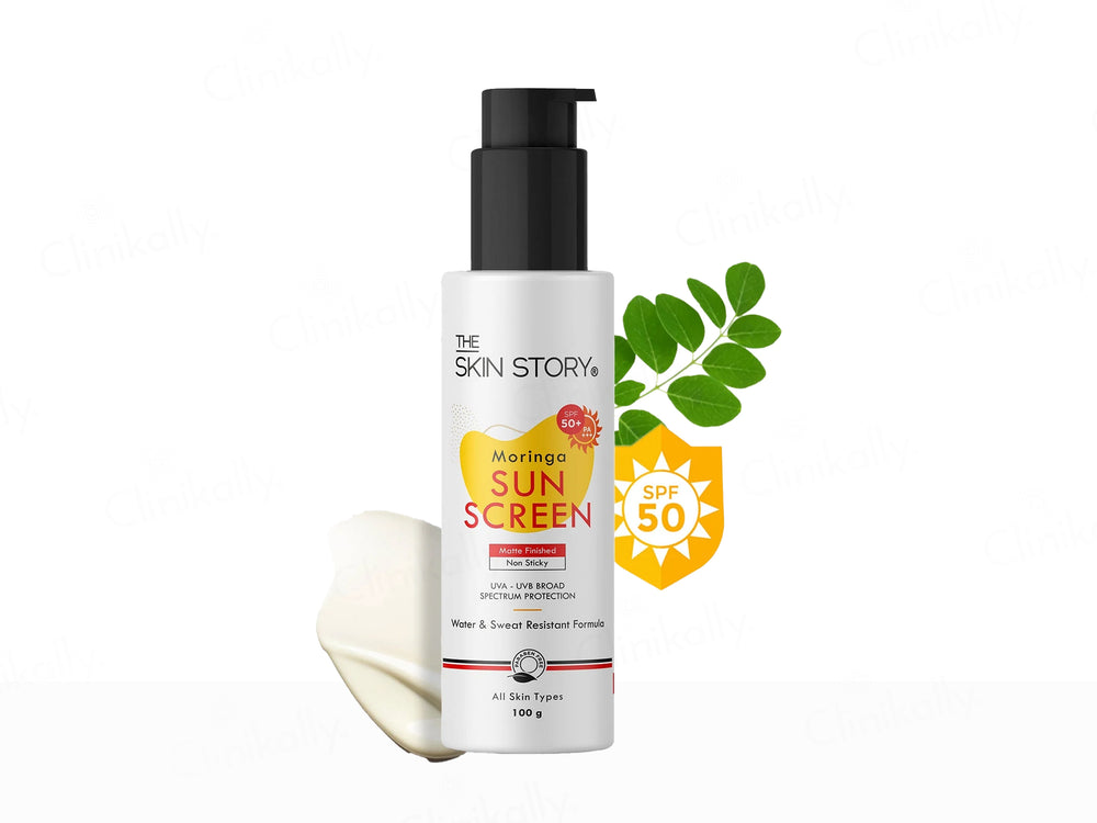 The Skin Story Moringa Non Sticky Matte Finished Face Sunscreen SPF 50+ PA+++