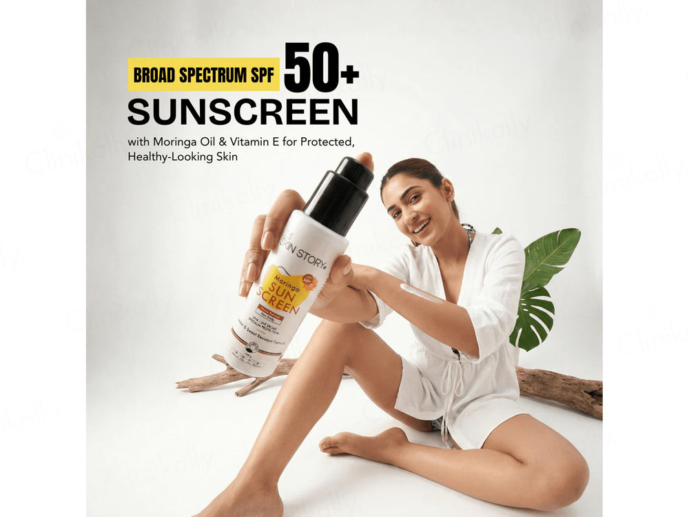 The Skin Story Moringa Non Sticky Matte Finished Face Sunscreen SPF 50+ PA+++