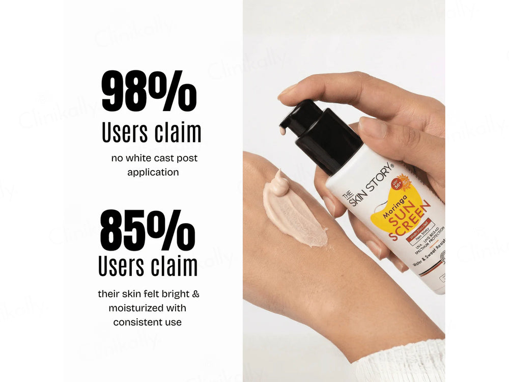 The Skin Story Moringa Non Sticky Matte Finished Face Sunscreen SPF 50+ PA+++